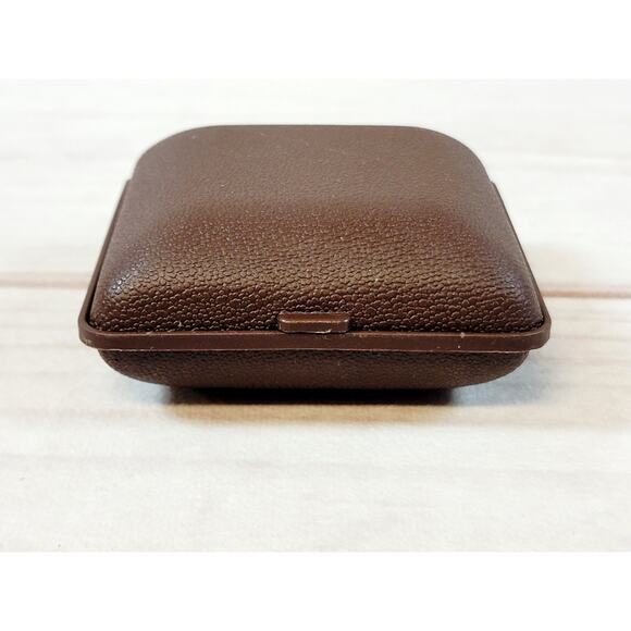 Vintage Seth Thomas Travel Alarm Clock Brown Case Germany READ - Picture 12 of 16